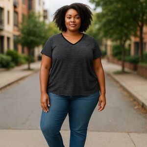 Torrid‎ size 2 Striped Tee